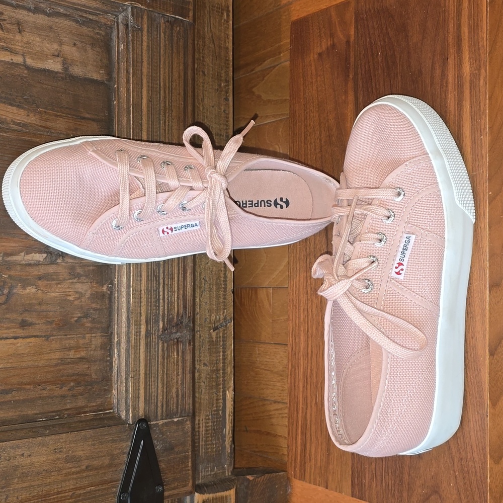 Superga Cotu Platform Sneakers, Size 38 (7.5) in Rose